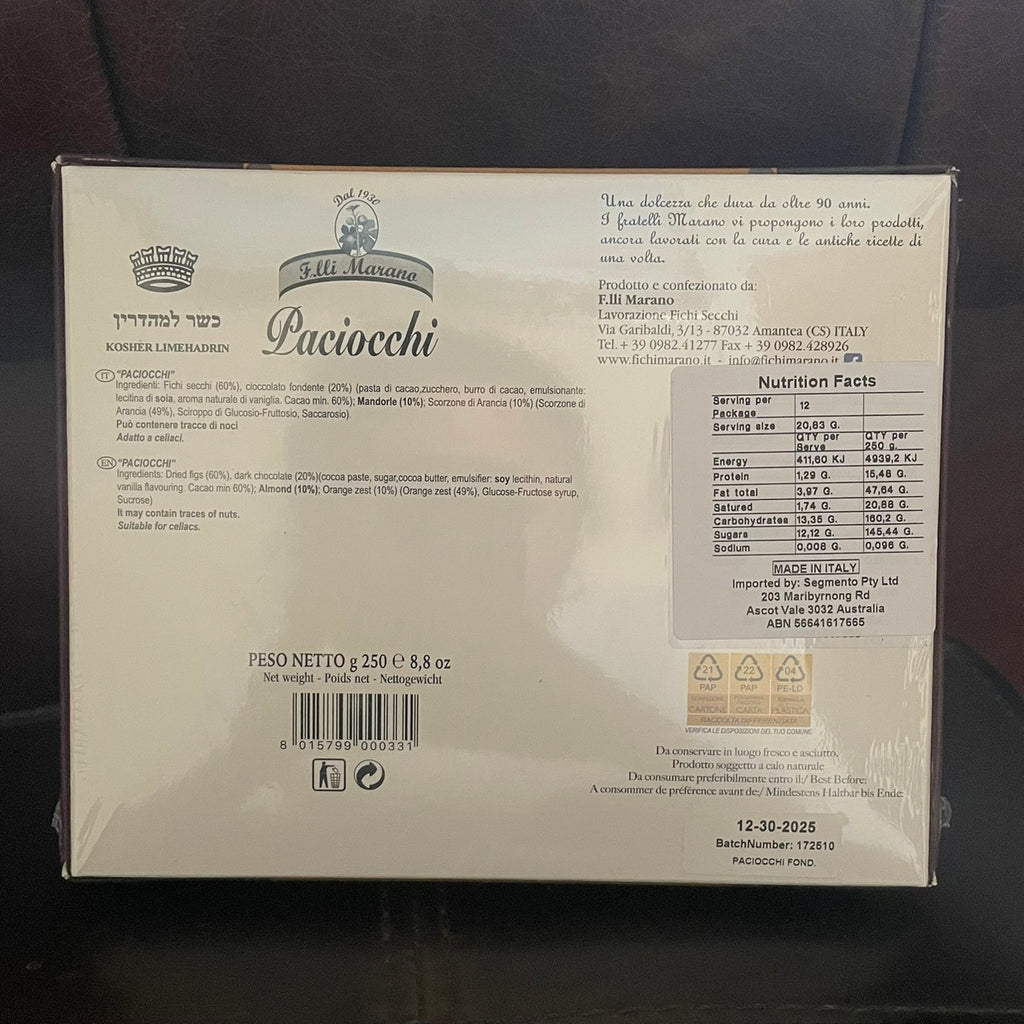 F.lli Marano Padiocchi - Dark Chocolate Covered Stuffed Figs