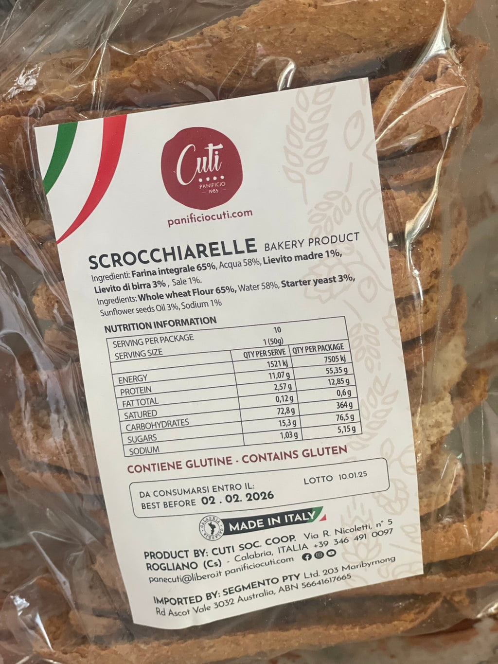 Cutì Wholemeal Scrocchiarella
