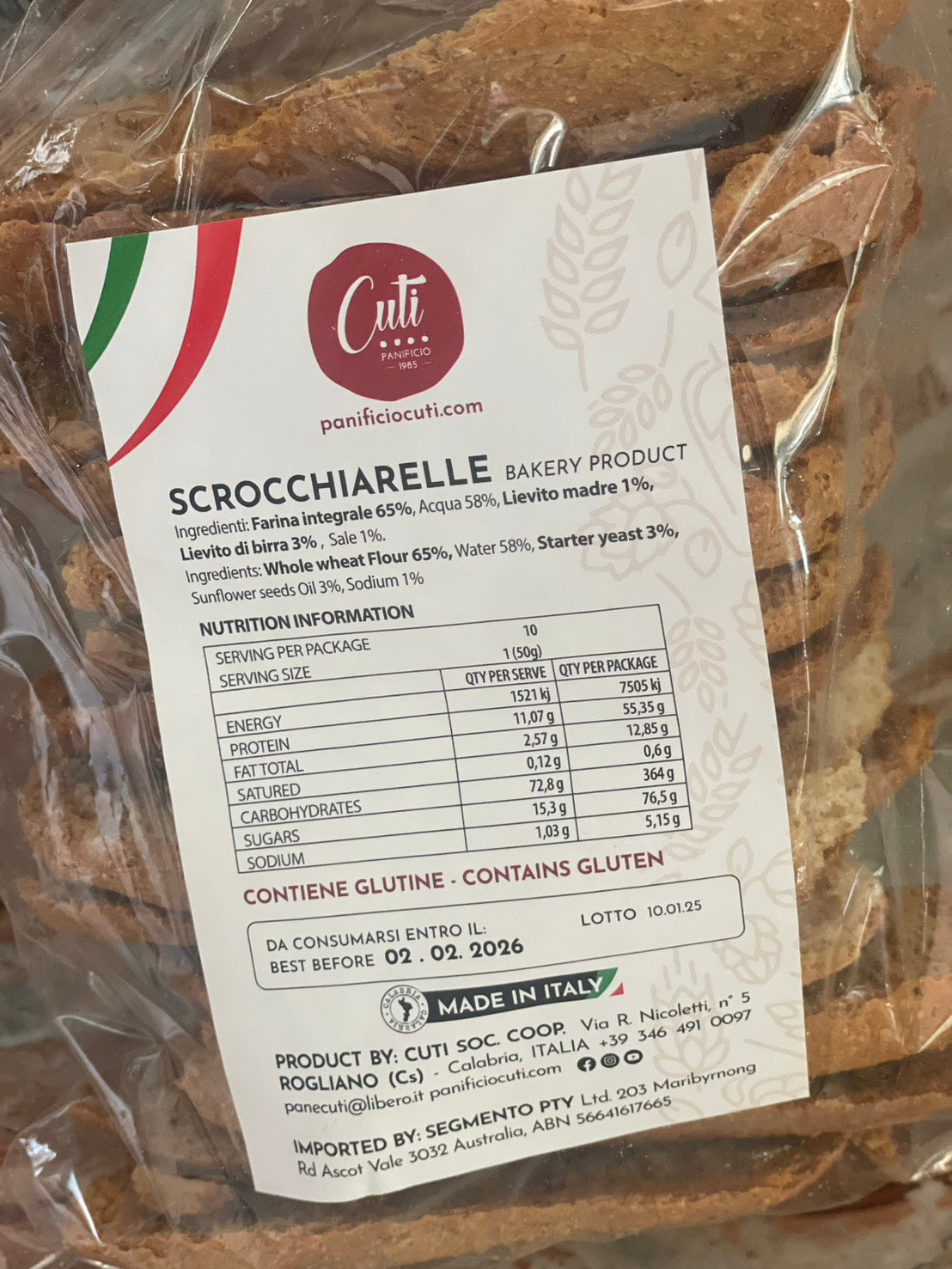 Cutì Wholemeal Scrocchiarella