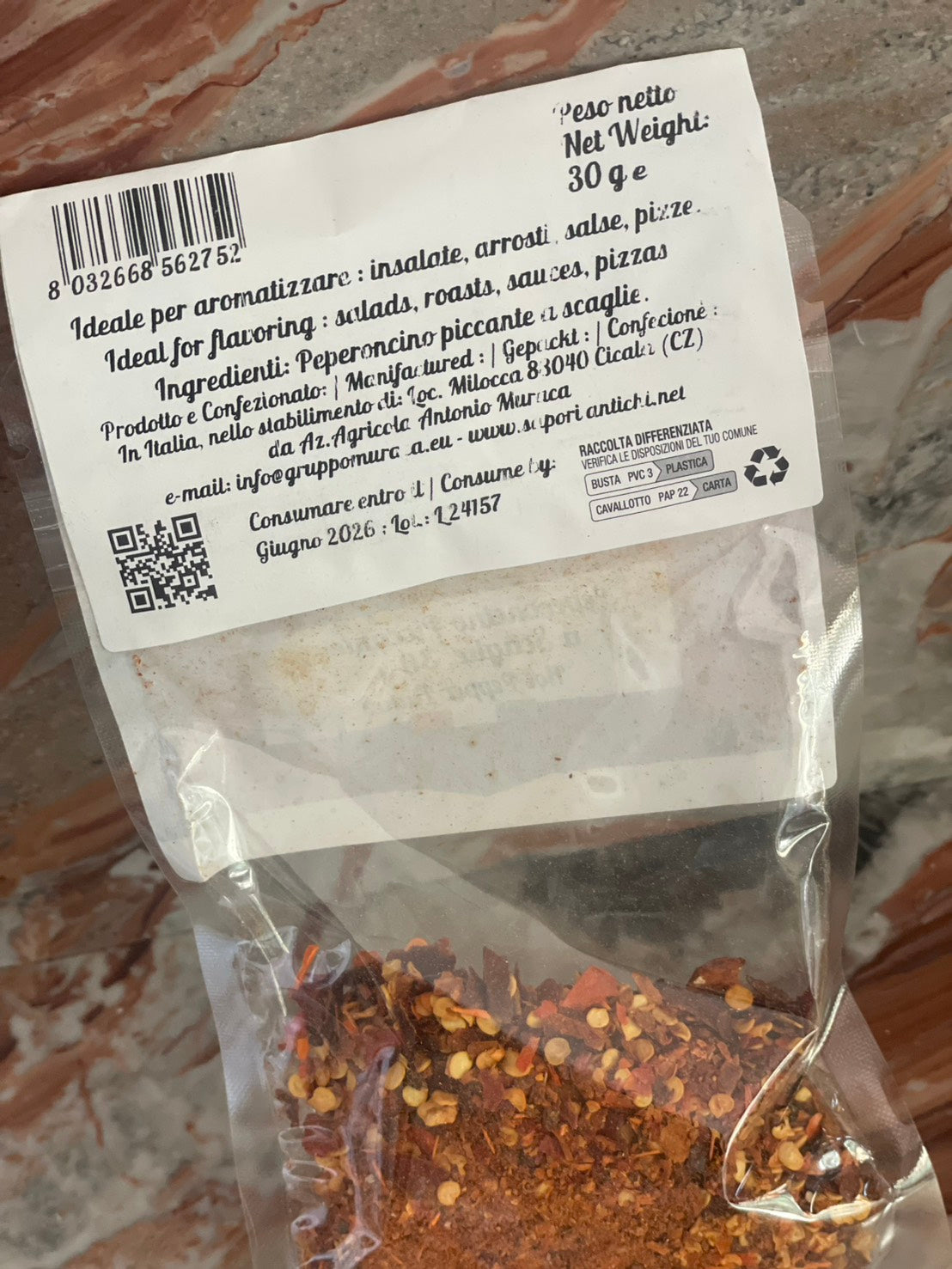 Saporì Antichi Calabrian Hot Pepper Flakes